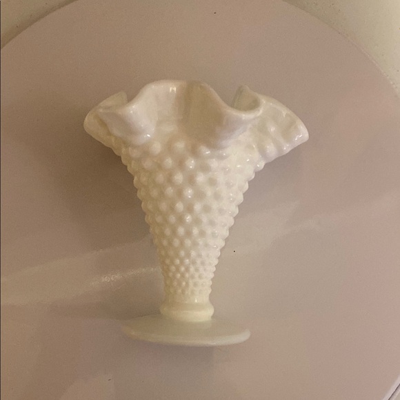 Fenton Other - Fenton Mini Milk Glass HobNail Vase